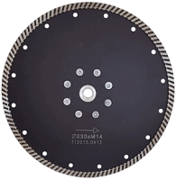 Алмазный диск с фланцем 230*М14*10*3.0мм Turbo Strong СТД-18200230