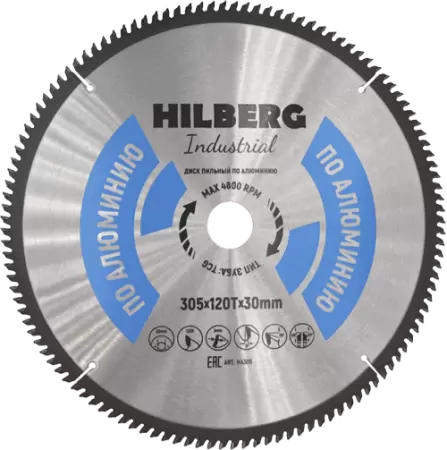 Пильный диск по алюминию 305*30*Т120 Industrial Hilberg HA305 - интернет-магазин «Стронг Инструмент» город Ростов-на-Дону