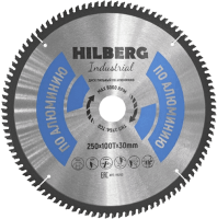 Пильный диск по алюминию 250*30*Т100 Industrial Hilberg HA250