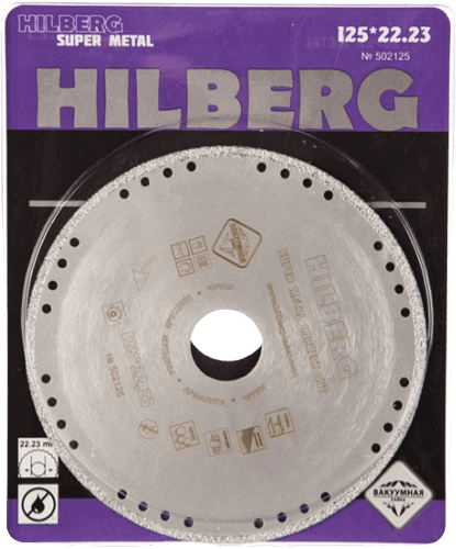 Алмазный диск по металлу 125*22.23*3*1.5мм Super Metal Correct Cut Hilberg 502125 - интернет-магазин «Стронг Инструмент» город Ростов-на-Дону