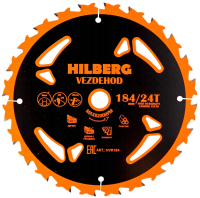 Универсальный пильный диск 184*16*24Т (reverse) Vezdehod Hilberg HVR184
