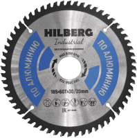 Пильный диск по алюминию 185*30/20*Т60 Industrial Hilberg HA185 - интернет-магазин «Стронг Инструмент» город Ростов-на-Дону