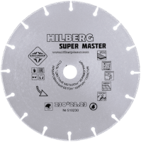 Алмазный отрезной диск 230*22.23*5*2.0мм универсальный Hilberg 510230