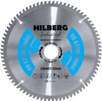 Пильный диск по алюминию 216*30*Т80 Industrial Hilberg HA216 - интернет-магазин «Стронг Инструмент» город Ростов-на-Дону