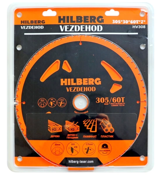 Универсальный пильный диск 305*30*60Т Vezdehod Hilberg HV308 - интернет-магазин «Стронг Инструмент» город Ростов-на-Дону