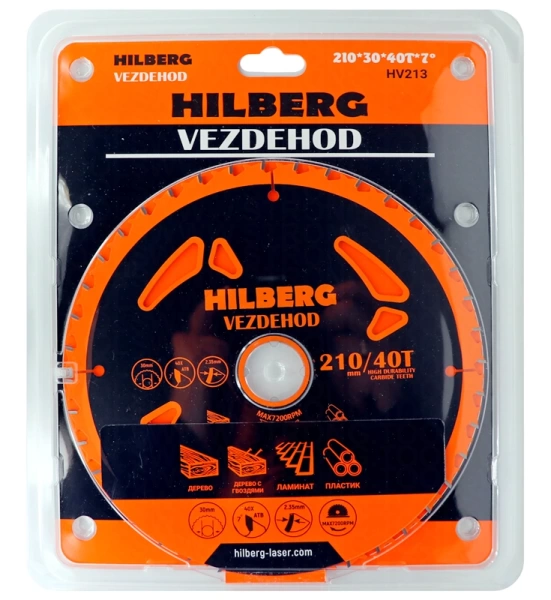 Универсальный пильный диск 210*30*40Т Vezdehod Hilberg HV213 - интернет-магазин «Стронг Инструмент» город Ростов-на-Дону